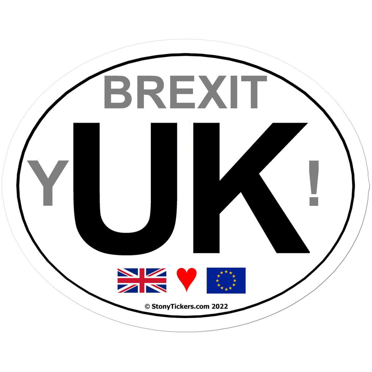 Brexit yUK! Car Sticker
