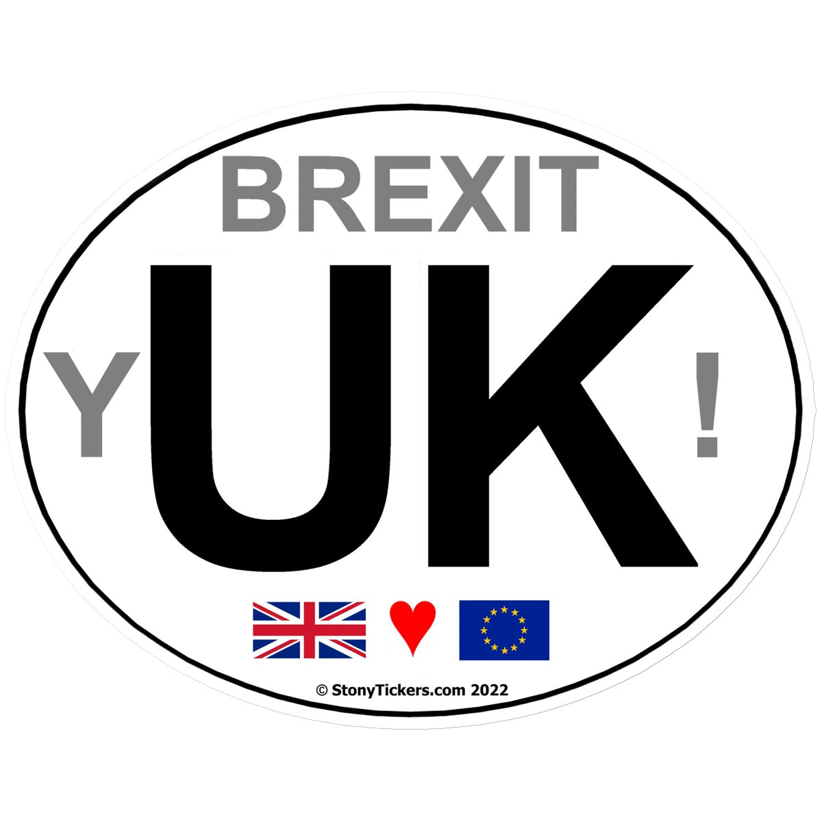 Brexit yUK! Car Sticker