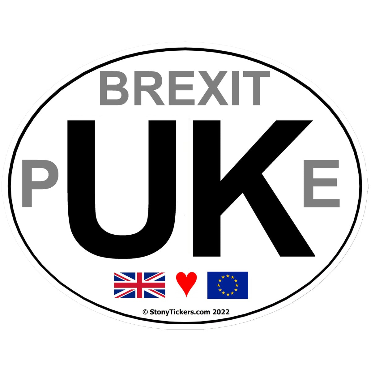 Brexit pUKe Car Sticker