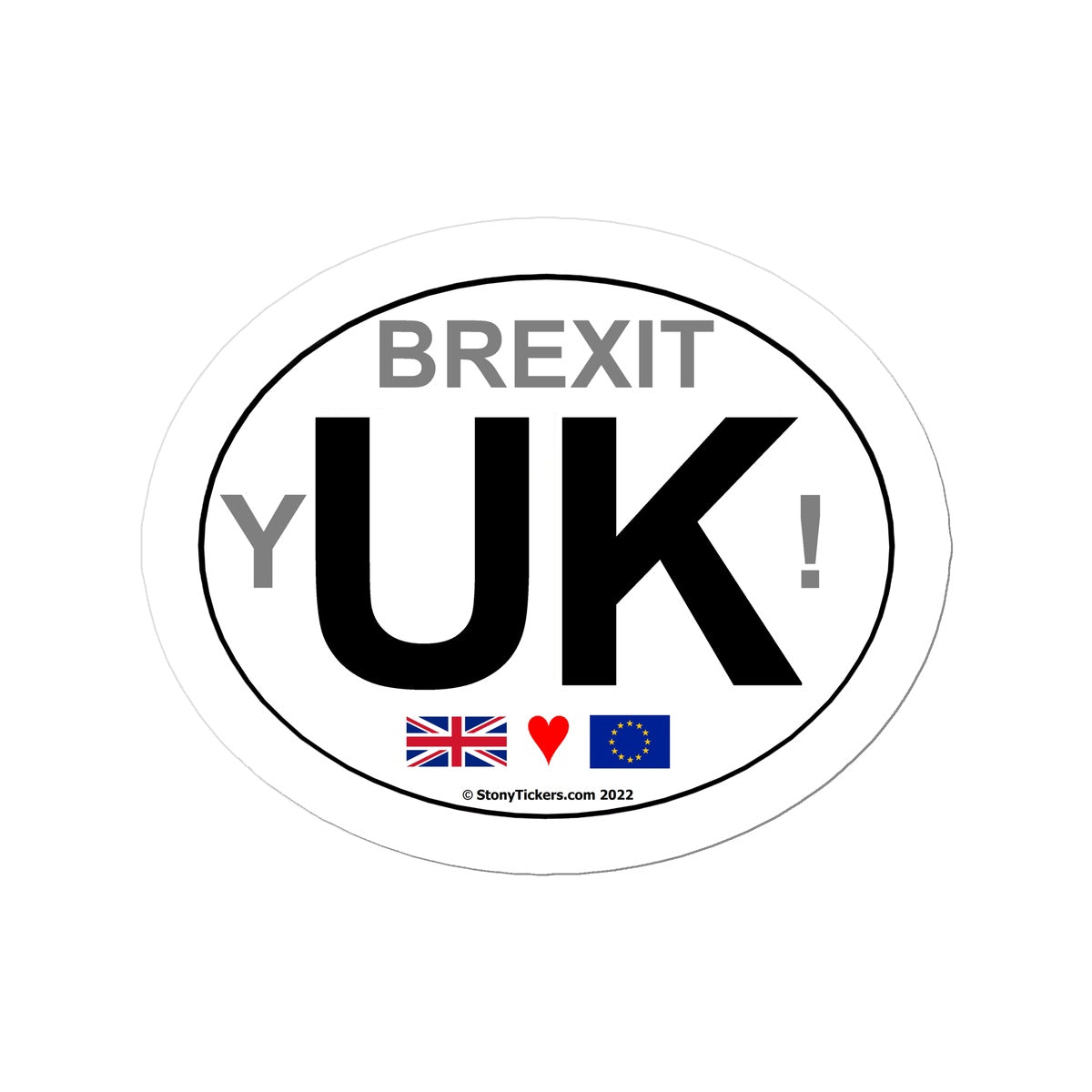 Brexit yUK! Car Sticker