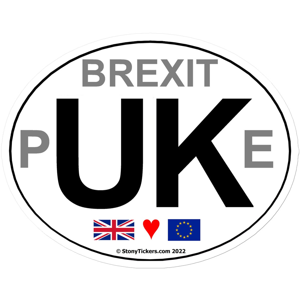 Brexit pUKe Car Sticker