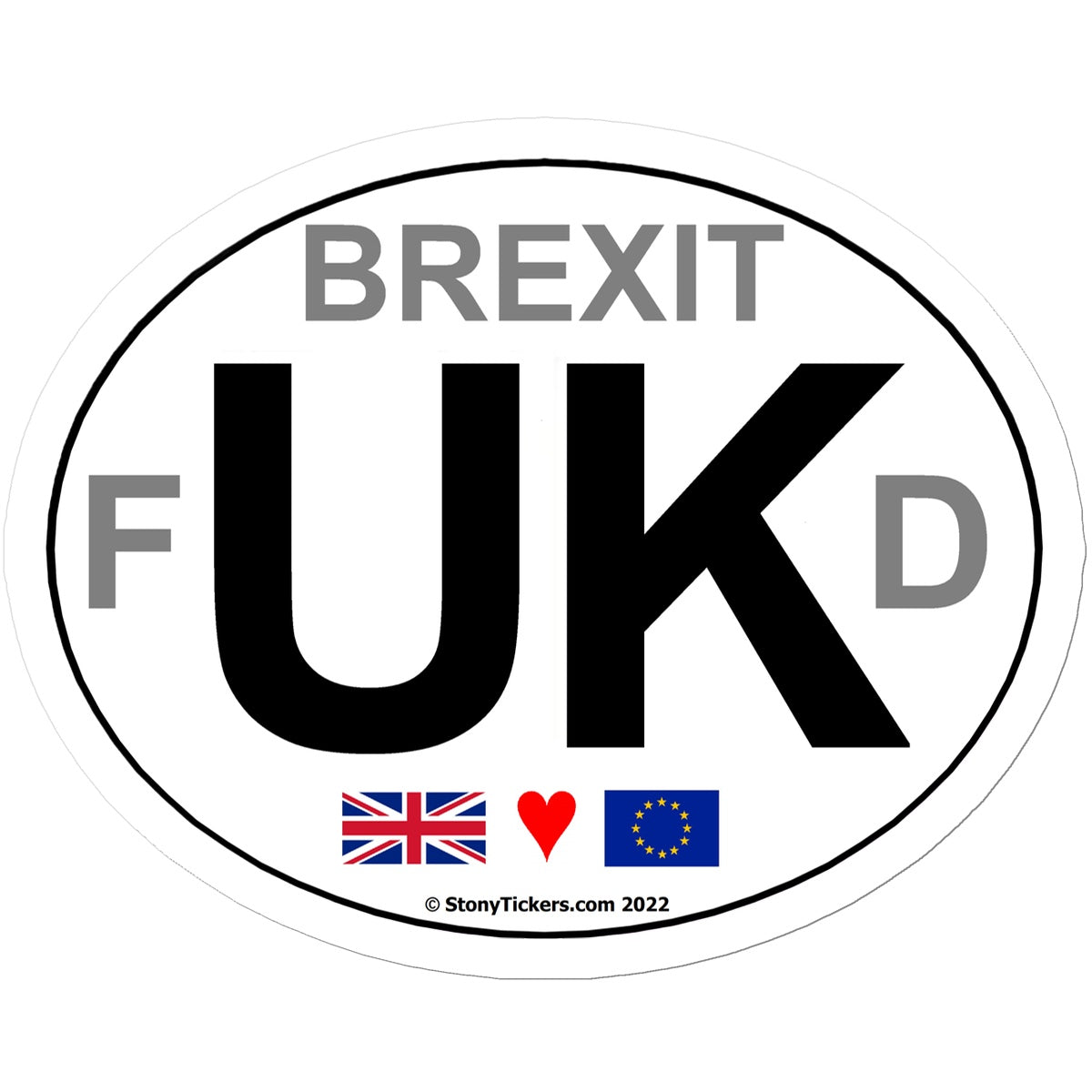 Brexit fUKd Car Sticker