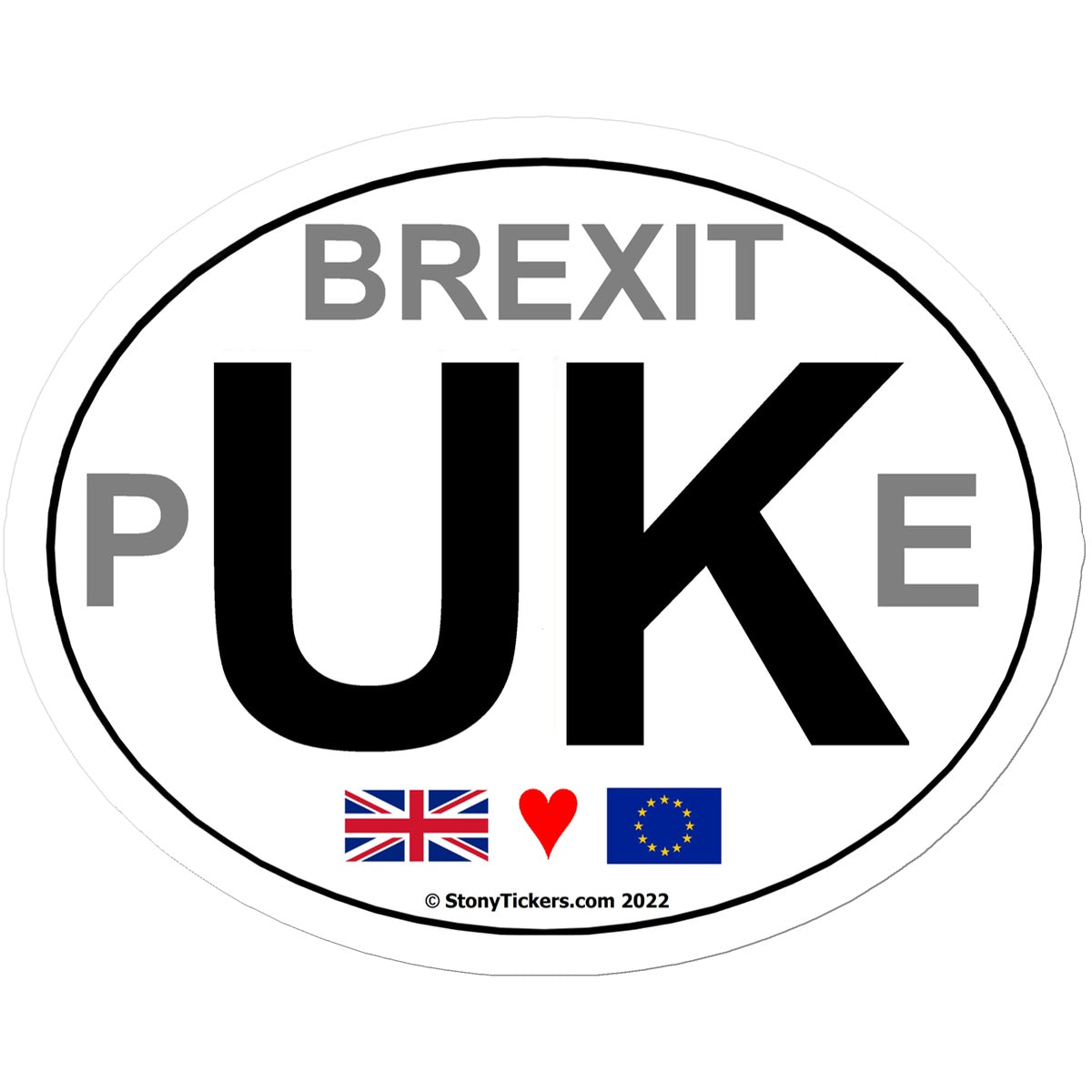 Brexit pUKe Car Sticker